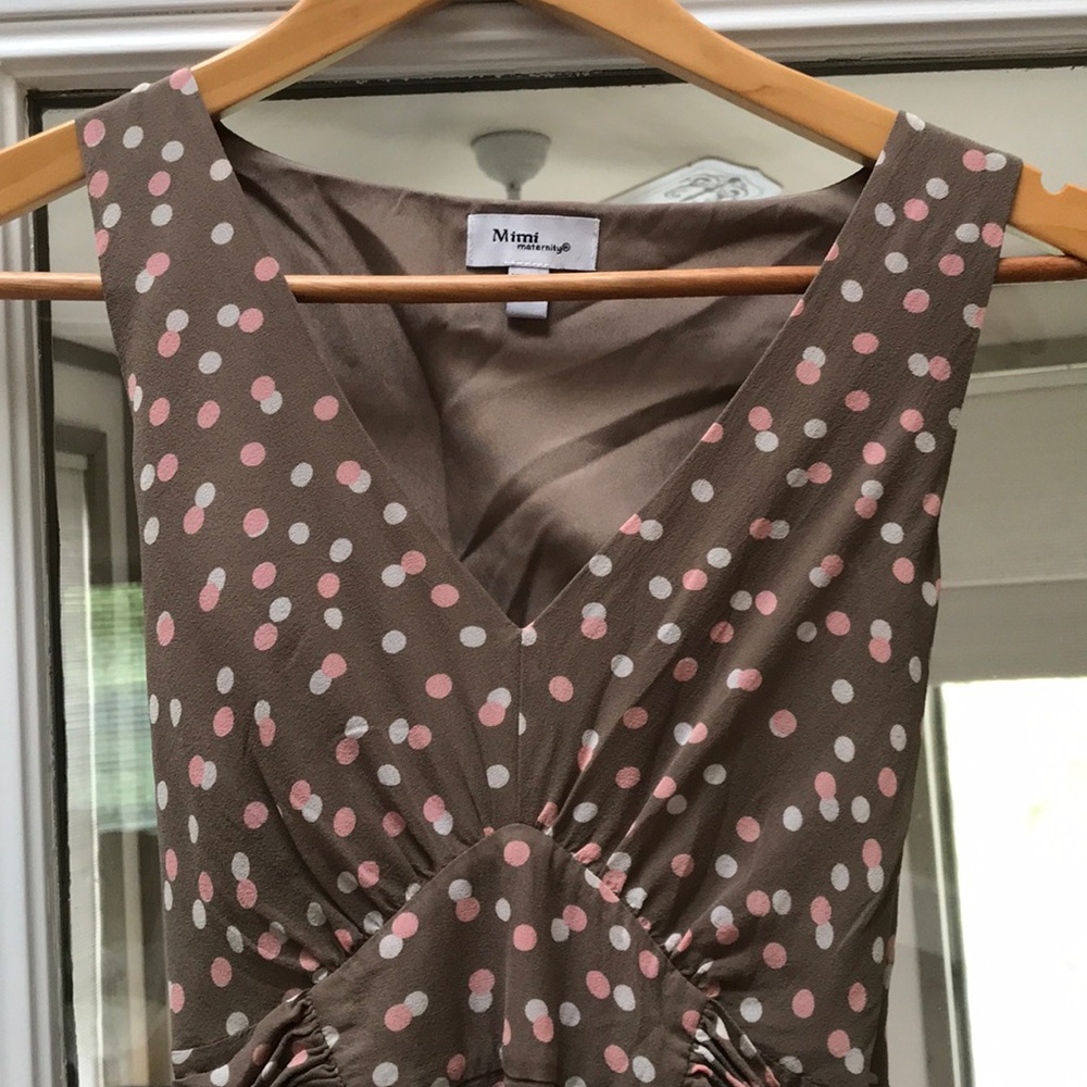 Silk maternity dress